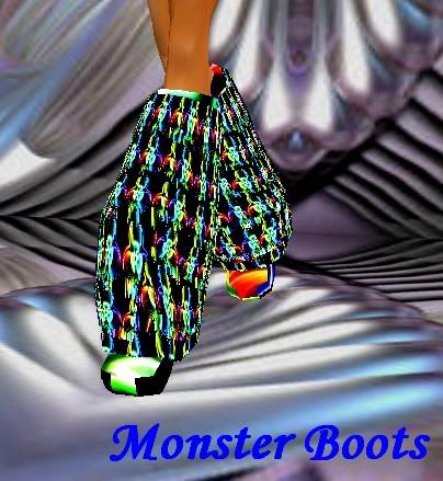 Toxic multi monster boots
