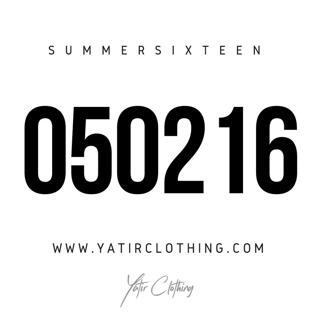 Yatir Clothing Summer Sixteen