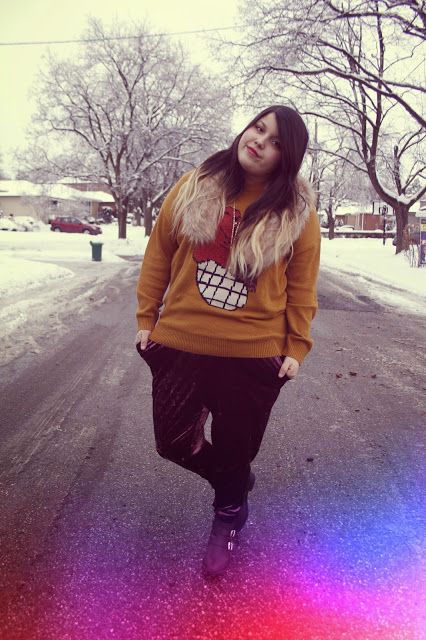 Jessica Ip Plus Size Fashion Blogger Toronto plusblogger fur urban outfitters