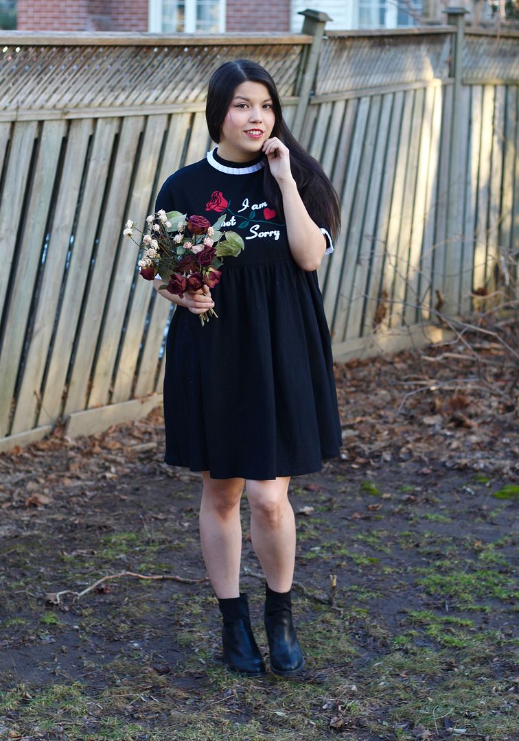 lazy oaf not sorry dress plus size fashion inbetweenie curvy fashion toronto canada blog blogger