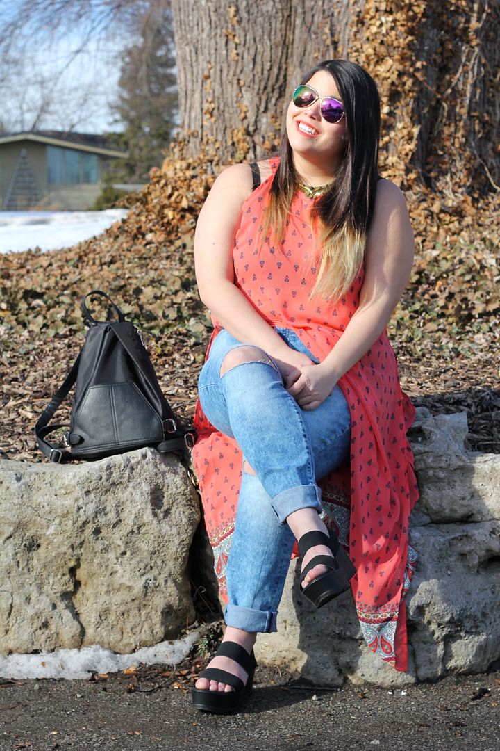 Charlotte Russe+ Plus plus size review fashion canada toronto fat fashion plus size maxi tank top plus ripped jeans boho