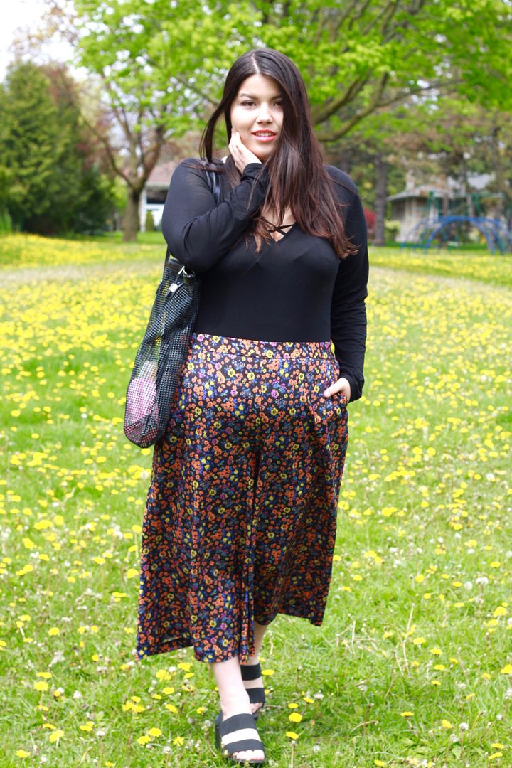 Simply Be plus size floral culottes crossbody suit plus size fashion canada toronto clothes and shit theinbetweenie jessica ip