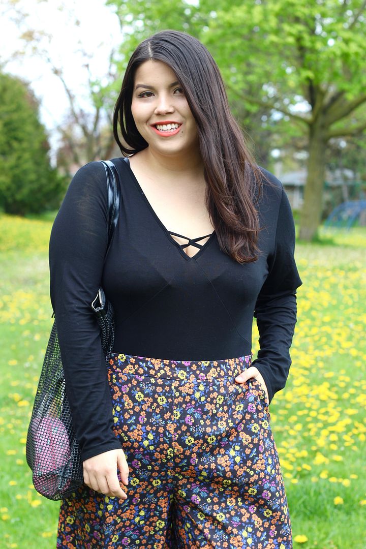 Simply Be plus size floral culottes crossbody suit plus size fashion canada toronto clothes and shit theinbetweenie jessica ip