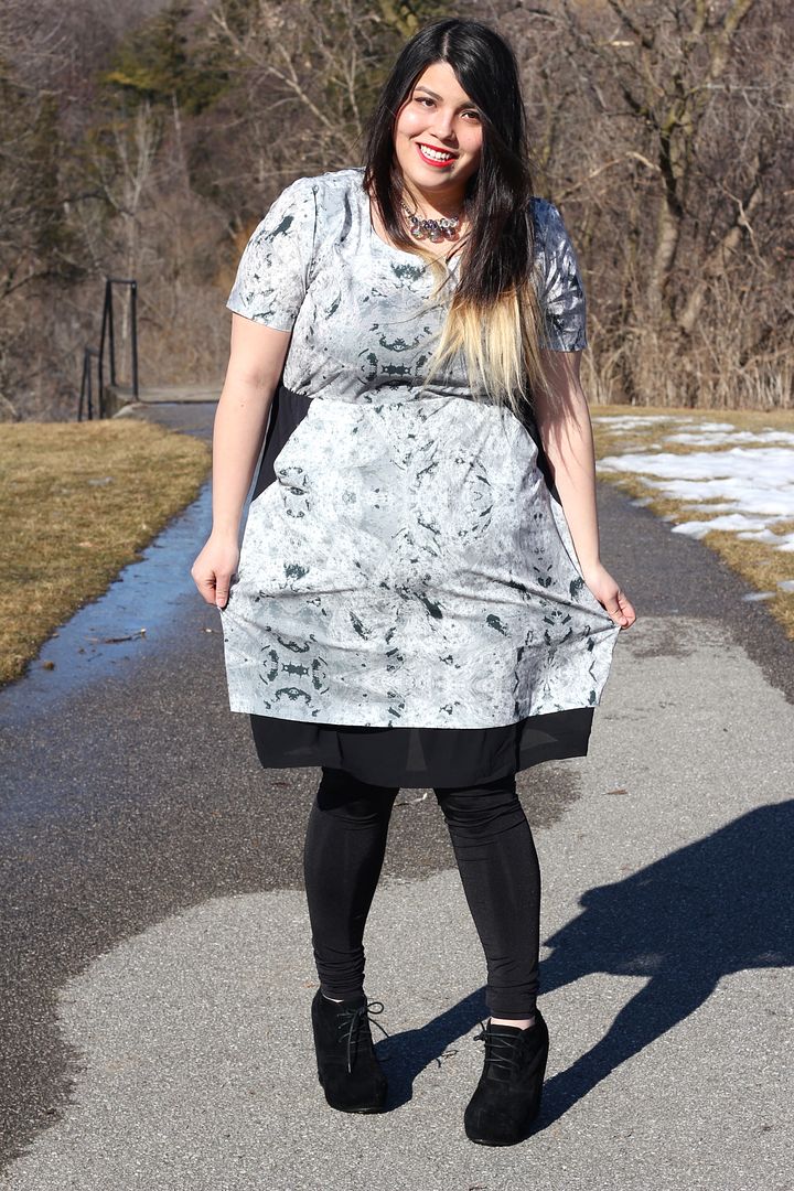 Carmakoma medina 4 plus size fashion spring 2015 fat fashion jacket dress leggings transitioning toronto canada