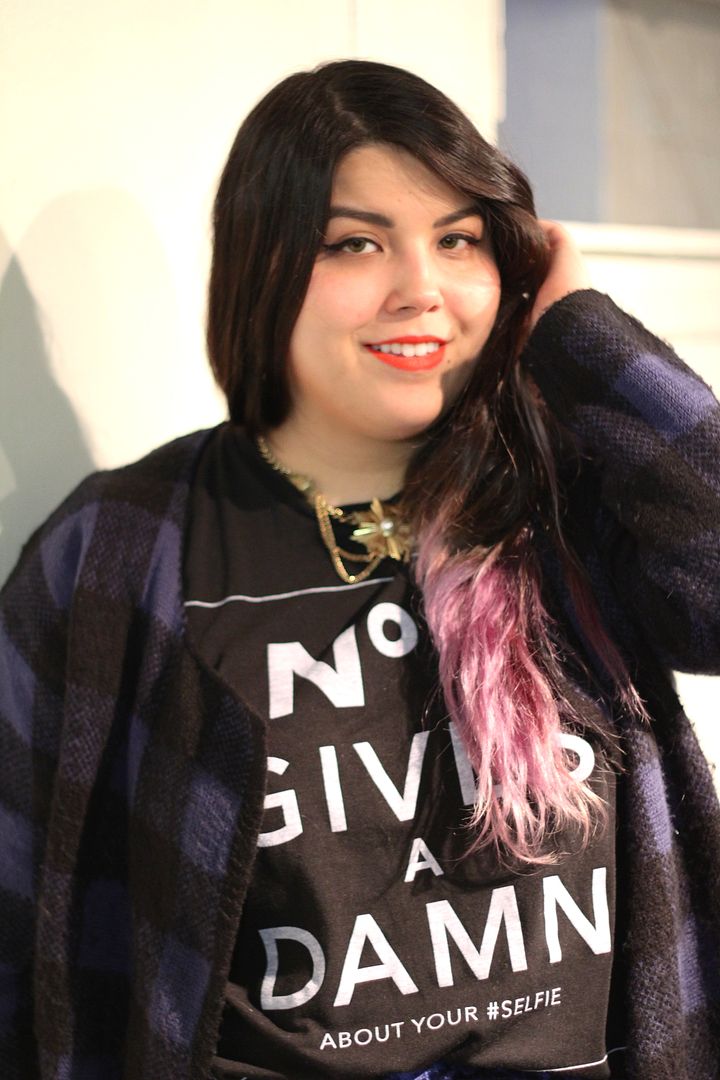 junarose check sweater missguided plus no one gives a damn, plus size fashion, toronto canada, plus size blogger, fatshion 