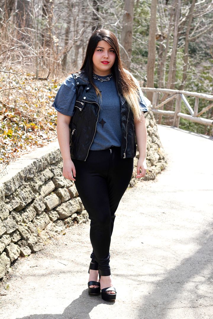 hey gorgeous line and label constellation tee leather accents plus size fashion