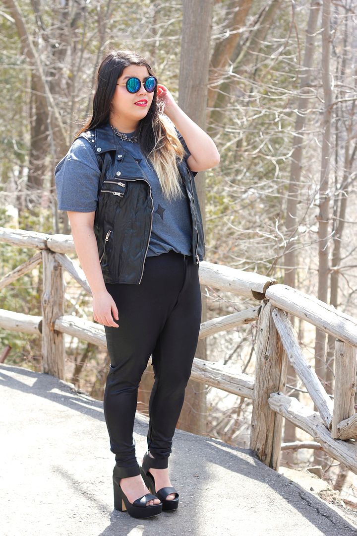 hey gorgeous line and label constellation tee leather accents plus size fashion