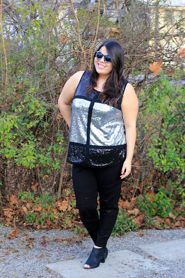 Modamix Plus Size Fashion Sequins Holiday Look 2015 Jessica Ip Toronto Plus Size Fashion Blogger