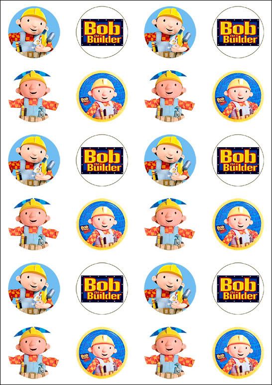 24 x BOB THE BUILDER Edible Fairy Cake Toppers top021. Please wait. Image not available. Enlarge
