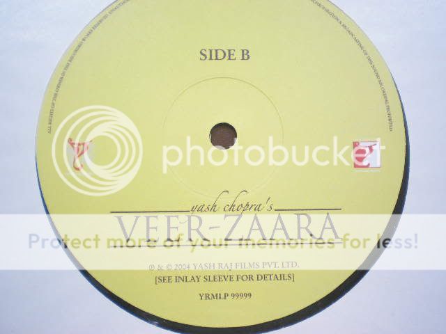 VEER ZAARA 3 LP RECORD BOLLYWOOD SHAH RUKH LTD EDITION  