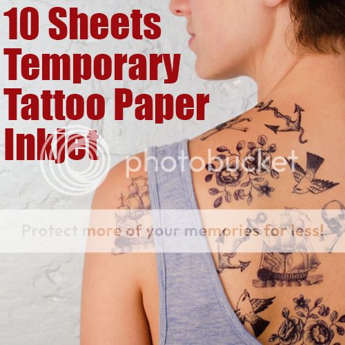temporary tattoo paper inkjet
