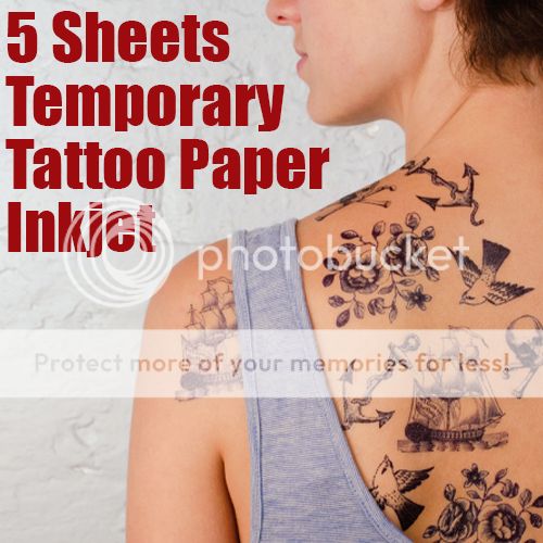 temporary tattoo paper inkjet