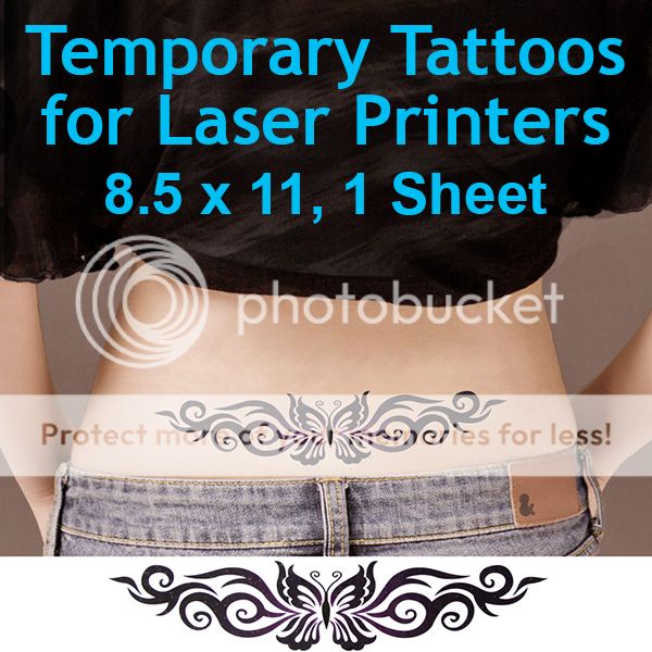 Waterslide Temporary Tattoo Paper-Print You Own Tattoo ...