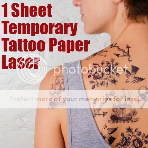 laser temporary tatto paper