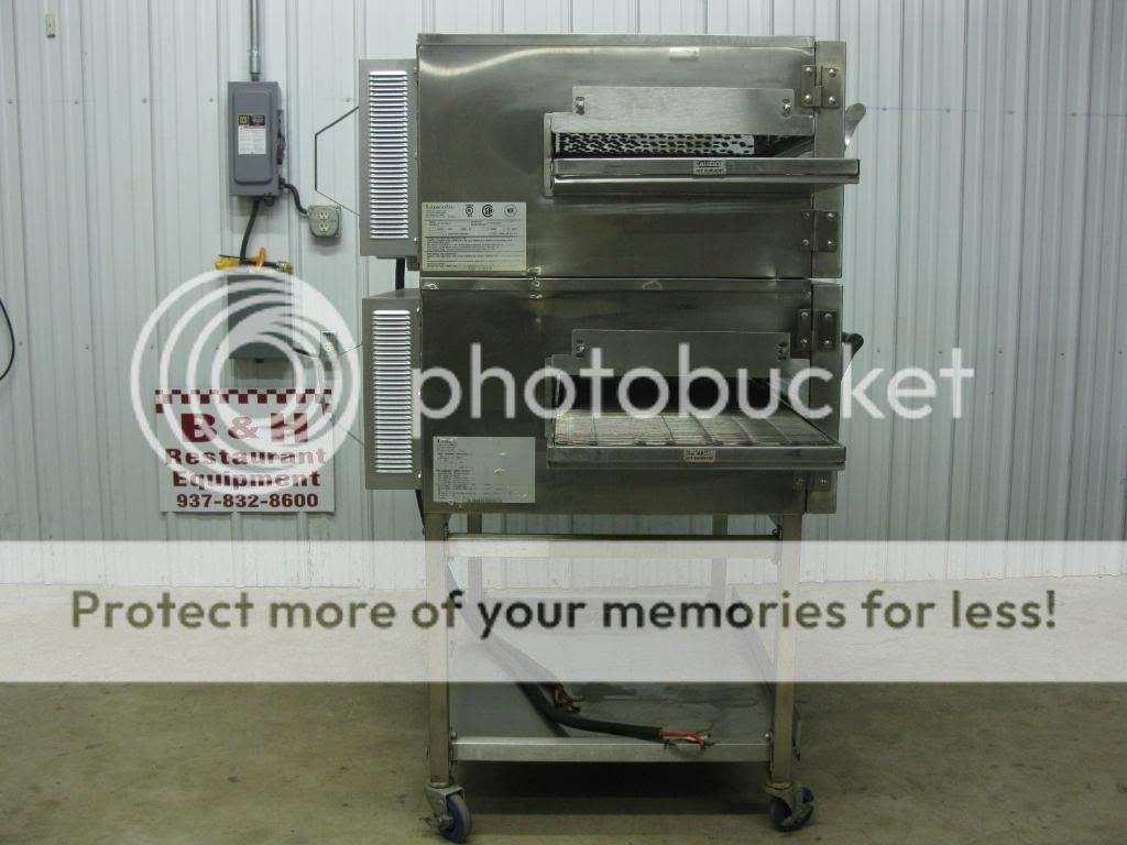   Double Deck Electric Conveyor 18 Belt Pizza Oven 06 Model 1162  