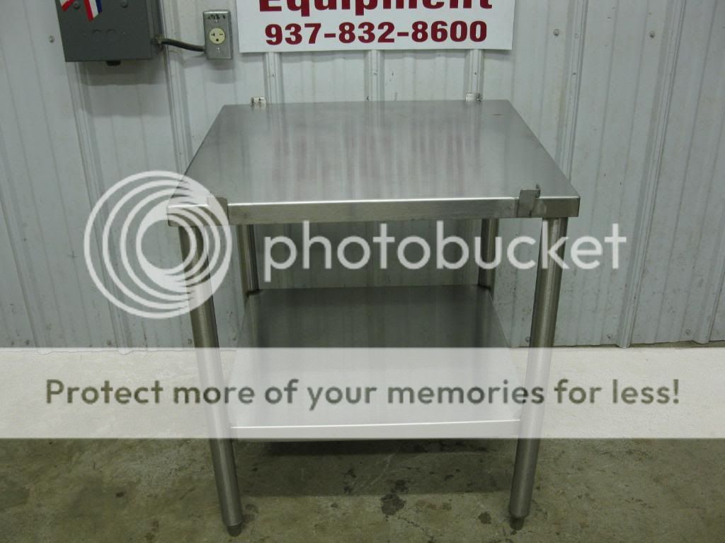 23" x 25" Stainless Steel Heavy Duty Equipment Stand Bread Slicer Table