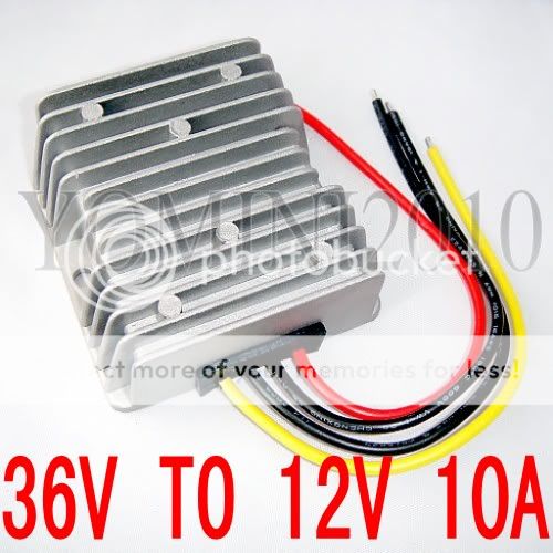 NEW GOLF CART voltage reducer converter 36V to 12V 10A 120W Free 