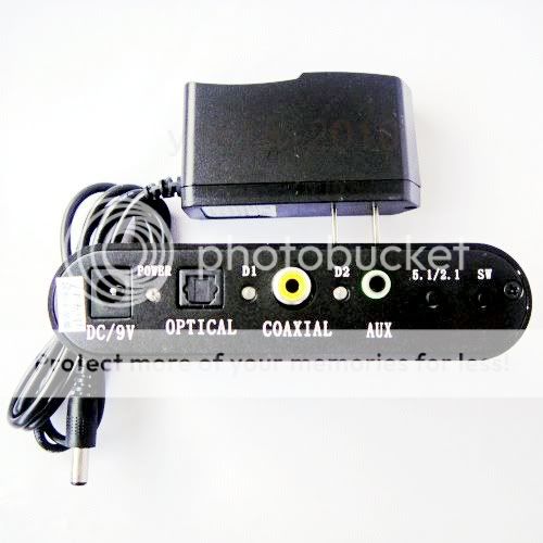 NEW AC3 DTS Digital Audio 5.1 Audio Gear Decoder RCA  